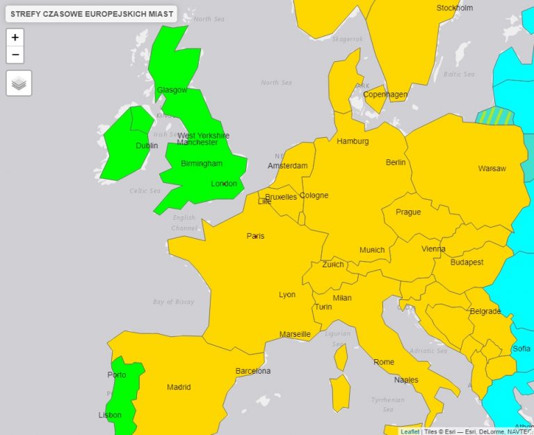 Oświecenie W Europie Ramy Czasowe Strefy czasowe w Europie